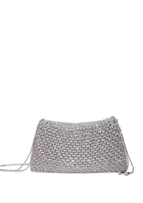 Hibourama Penelope crystal-embellished shoulder bag - Silver