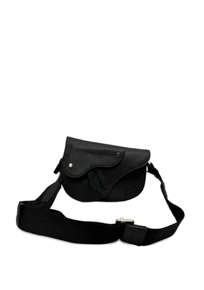 Christian Dior Pre-Owned Saddle grained messenger bag - Black