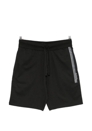 BOSS logo-detail drawstring shorts - Black