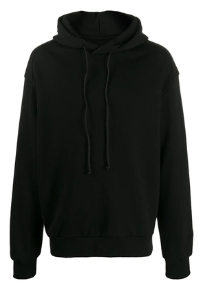 Juun.J drawstring detail hoodie - Black