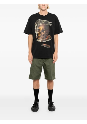 Melt skull-print T-shirt - Black