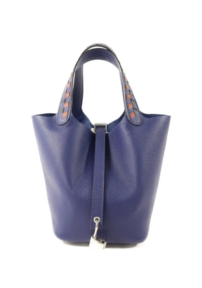 Hermès Pre-Owned 18 Picotin Lock Epsom-leather tote bag - Blue