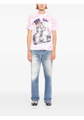 Better with Age graphic-print tie-dye T-shirt - White