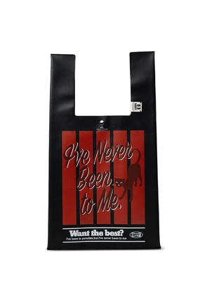 Maison MIHARA YASUHIRO cat-print leather tote bag - Black