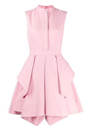 Alexander McQueen draped short dress - Pink