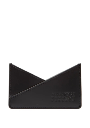 MM6 Maison Margiela single-stitch logo cardholder - Black