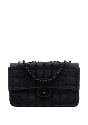 CHANEL Pre-Owned 2000-2002 New Travel Line Medium Nylon Single Flap shoulder bag - Black