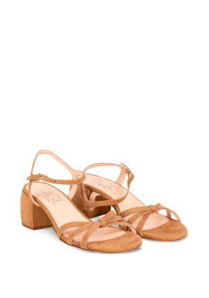 AGL leather heeled sandals - Neutrals