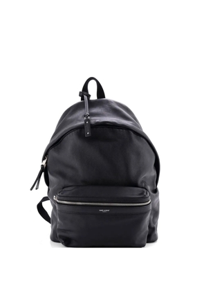 Saint Laurent Pre-Owned City Leather Medium backpack - Black