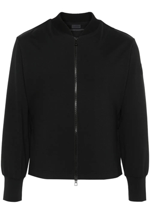 Moncler logo-appliqué bomber jacket - Black