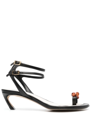 Lanvin Swing 55mm knot-embellished sandals - Black