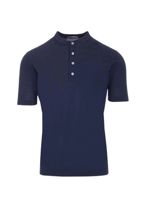 Al Duca D’Aosta 1902 short-sleeve cotton-crepe T-shirt - Blue