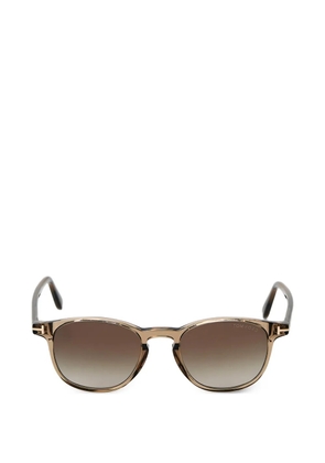 TOM FORD holt round-frame sunglasses - Brown