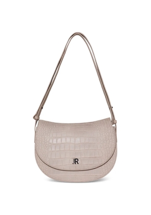 John Richmond croc-effect shoulder bag - Neutrals