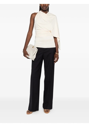 Tagliatore pressed-crease wide-leg trousers - Blue