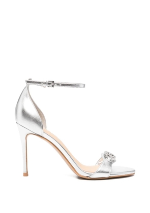 GUESS USA open-toe leather sandals - Grey