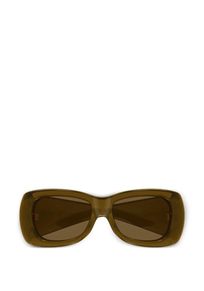 Saint Laurent Eyewear rectangle-frame sunglasses - Brown