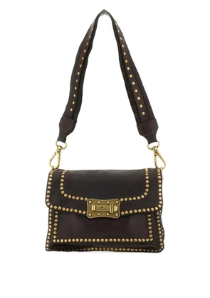 Campomaggi Agnese studded shoulder bag - Brown