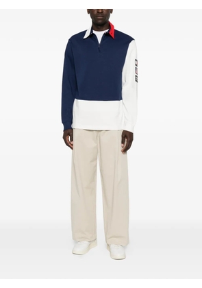Tommy Hilfiger long-sleeve quarter-zip polo shirt - Blue