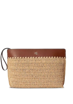 Lauren Ralph Lauren woven top handle purse - Neutrals