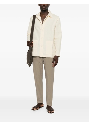 Officine Generale long-sleeve button-fastening shirt - Neutrals