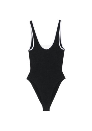 Hunza G crinkle-effect swimsuit - Black