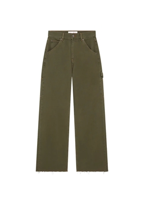 Mira Mikati carpenter-style raw-hem jeans - Green