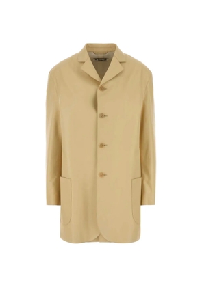 Jil Sander leather single-breasted blazer - Neutrals