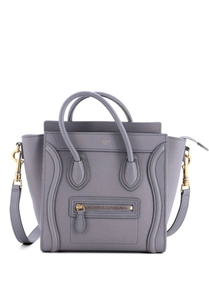 Celine Pre-Owned Luggage Bag Grainy Leather Nano crossbody bag - Grey