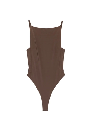 Jacquemus open-back swimsuit - Brown