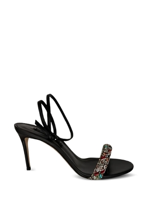 Casadei embellished wrap-around sandals - Black