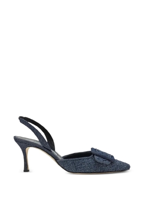Manolo Blahnik Maysli buckle-detail pumps - Blue