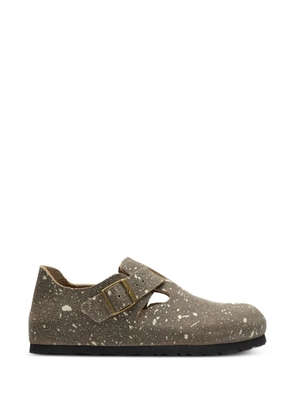 Birkenstock BIRKENSTOCK 1774 x SONG FOR THE MUTE speckled-suede loafers - Brown