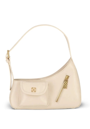 Off-White Arrows-plaque pocket-detail shoulder bag - Neutrals