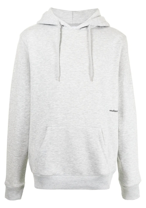 Soulland side logo print hoodie - Grey