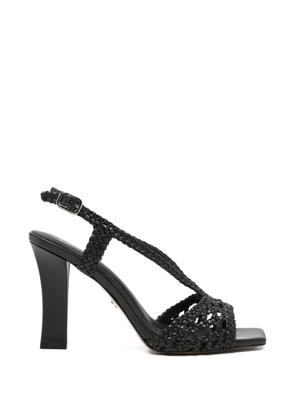 Lola Cruz Tàbata braided-leather sandals - Black
