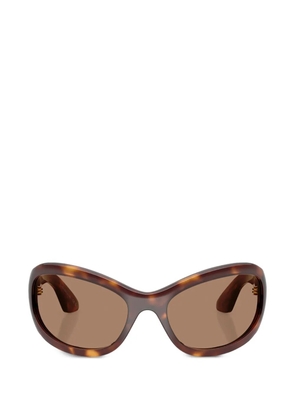 Oliver Peoples tortoiseshell-effect cat-eye sunglasses - Brown