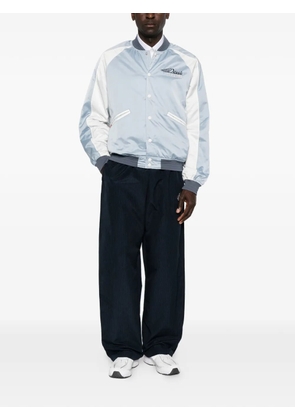 Deus Ex Machina logo-embroidered colour-block jacket - Blue