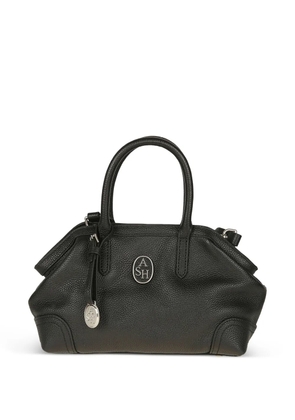 Ash Josephine logo-plaque pebbled shoulder bag - Black