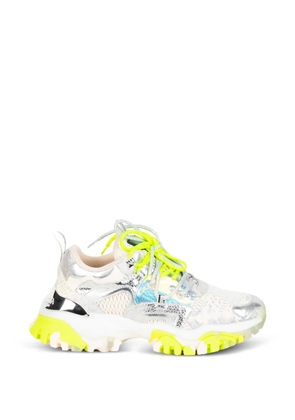 JOIA PARIS metallic panelled sneakers - White