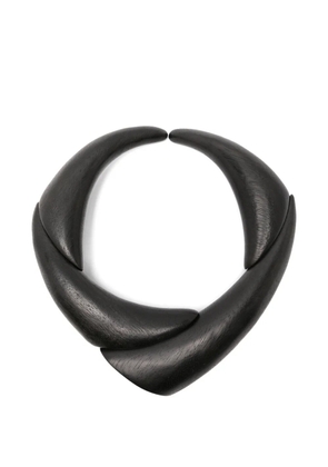 Monies Zawa sculptural necklace - Black