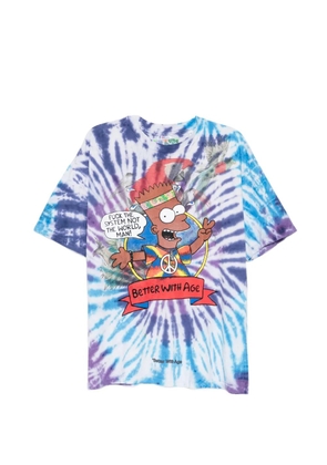Better with Age tie-dye graphic-print T-shirt - Blue