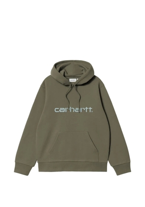 Carhartt WIP logo-embroidered hoodie - Green