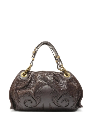 Bottega Veneta Pre-Owned 2000-2010s Intrecciato leather shoulder bag - Brown