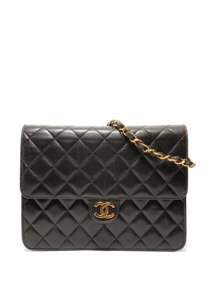 CHANEL Pre-Owned 1994-1996 Matelasse push-lock flap bag - Black