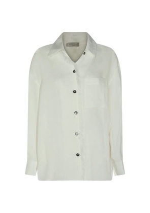Antonelli fringed-trim button-fastening shirt - White