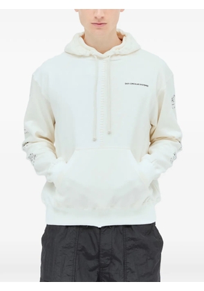 Space Available Circular Artisan hooded print sweatshirt - Neutrals