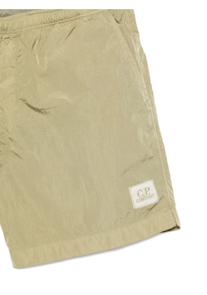C.P. Company logo-patch swim shorts - Green