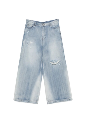 Juun.J distressed wide-leg jeans - Blue