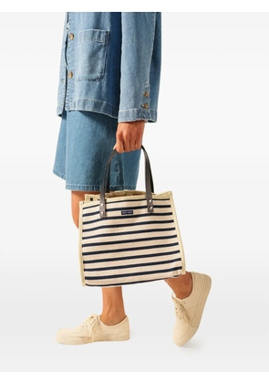 Saint James striped tote bag - Neutrals